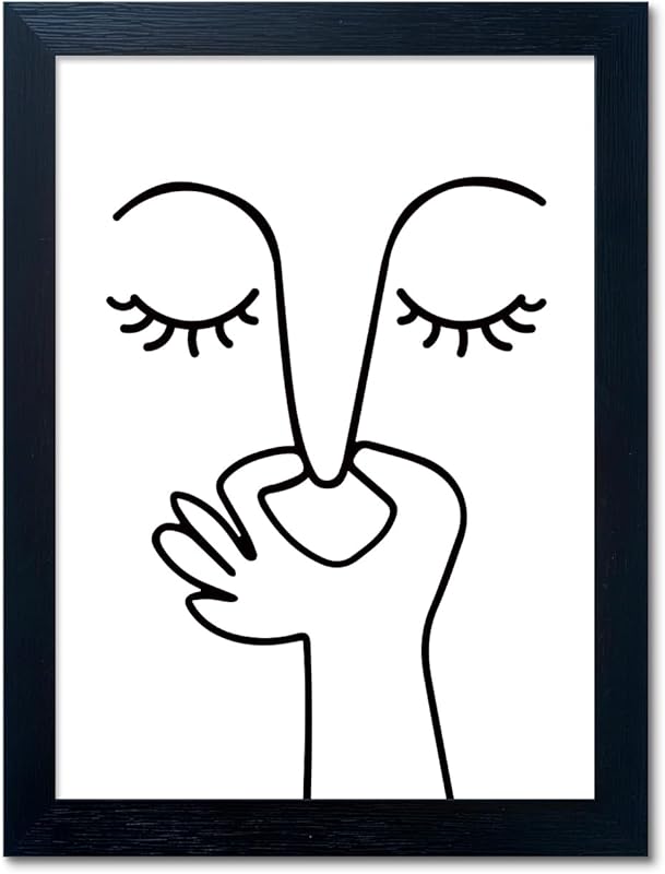 AIANHUA Black and White Bathroom Wall Decor Bad Smell Humorous Wall Art Funny Guest Toilet Picture Print Painting Modern Minimalistic Bathroom Sign https://www.amazon.com/dp/B0D2KWGPD9
