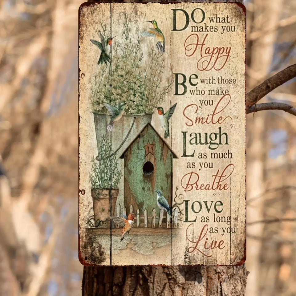 1pc, Gather Here With Grateful Hearts Vintage Metal Tin Sign (8 "x12"/20 Cm *30 Cm)Metal Tin Sign Vintage, Metal Tin Sign For Room, Signs Funny Vintage Outside, Aluminum Signs For Outdoors, Signs For Home Decor, Bar Home Deco June Wall Art