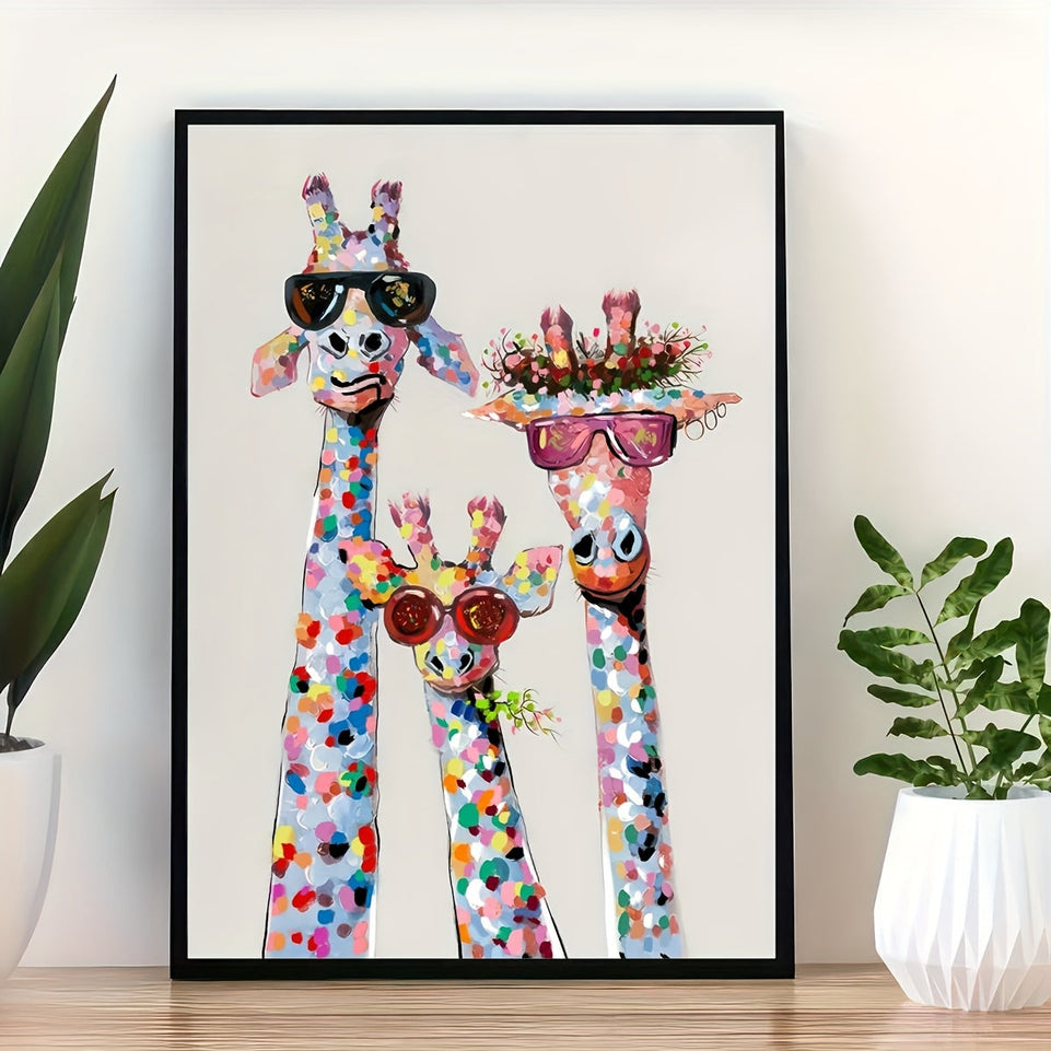 1pc Canvas Poster, Colourful Giraffe - Wrapped Canvas Print, Wall Art For Living Room, Bedroom, Children's Room Wall Decor, Gaming Poster, Home Decor No Frame https://www.temu.com/search_result.html?search_key=601099519608265