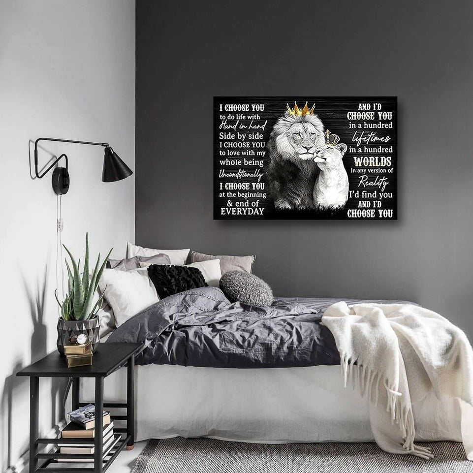 1pc The Lion King And Queen With Crown Wall Art, African Wild Animals Canvas Prints Pictures, Black And White Modern Giclee Artwork For Bedroom Bathroom Office Wall Decor, Unframed https://www.temu.com/search_result.html?search_key=601099519540191