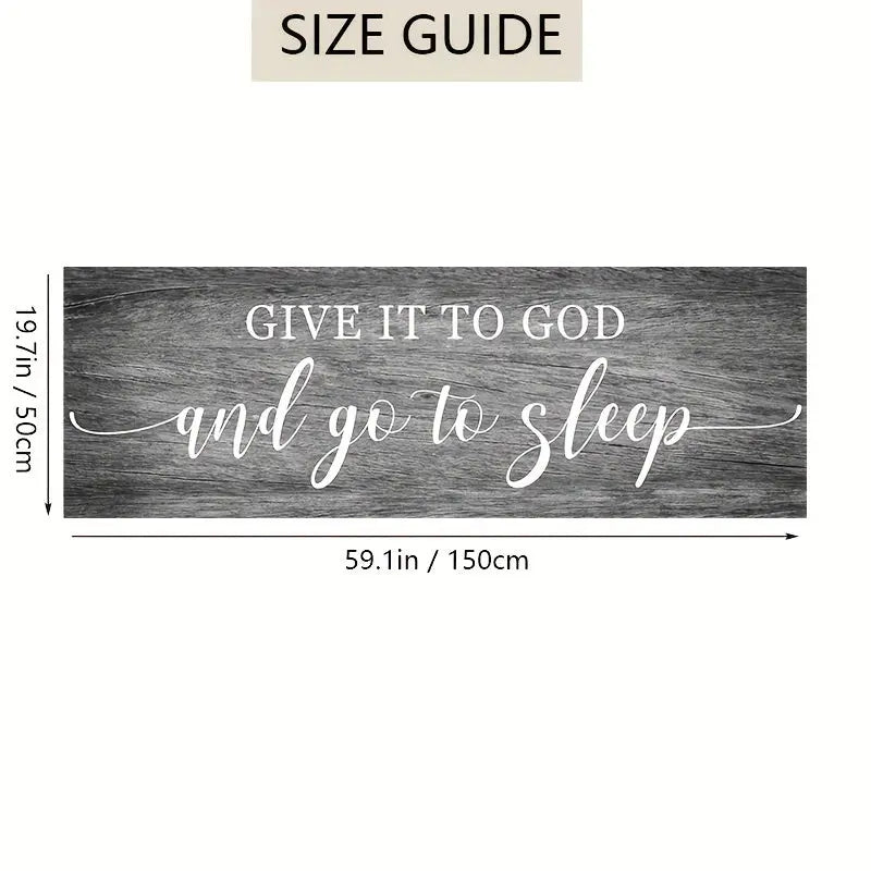 1pc Modern Grey Black Line Art Wall Poster Give It To God And Go To Sleep Scripture Canvas Painting Wall Art Bedroom Kitchen Decor June Wall Art