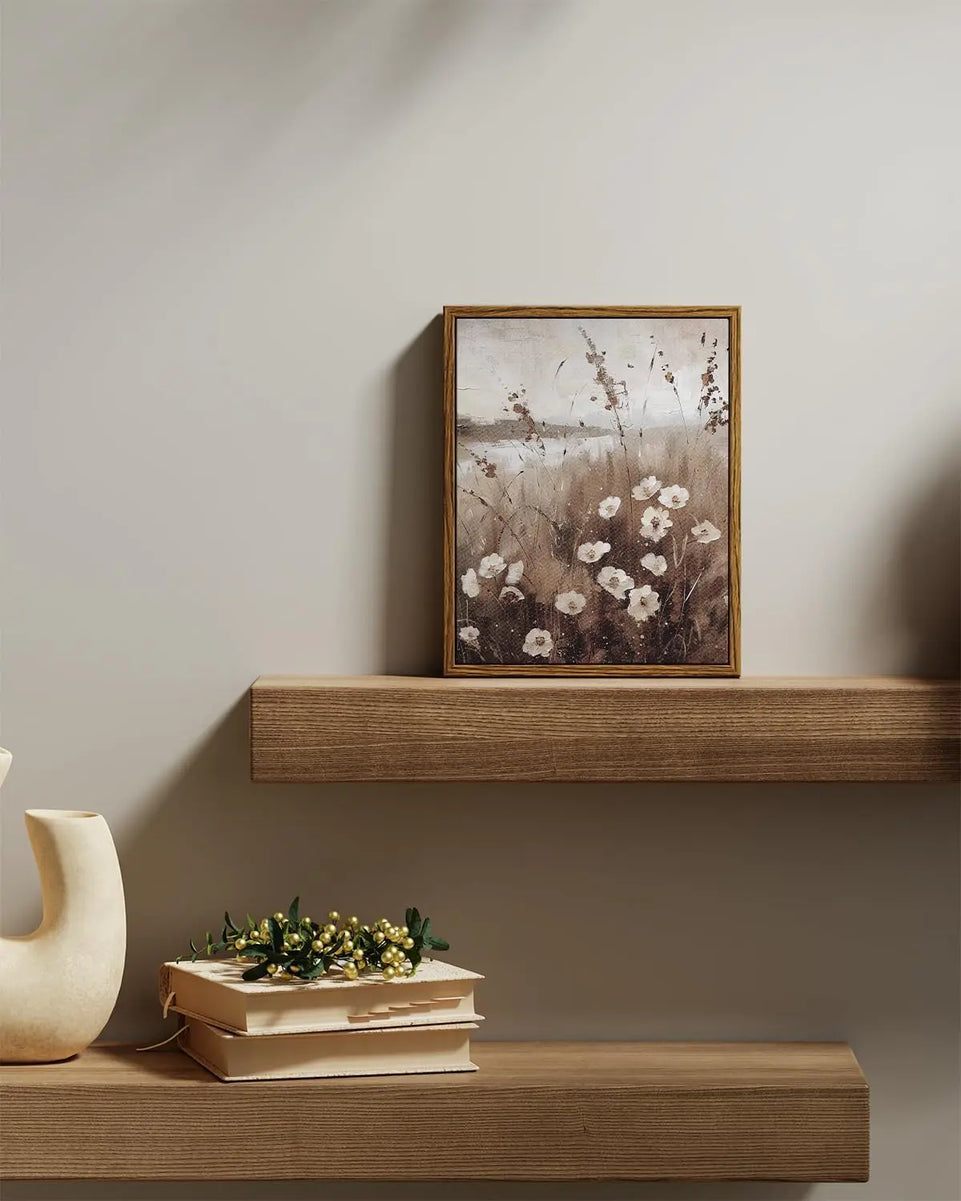 InSimSea Framed Wall Art for Living Room Landscape Canvas Wall Decor Meadow with Flowers Vintage Paintings Classical Wildflower Field Scene Boho Floral Pictures Decor Gifts for Bathroom Bedroom 8x10in https://www.amazon.com/dp/B0D1YFGWX7