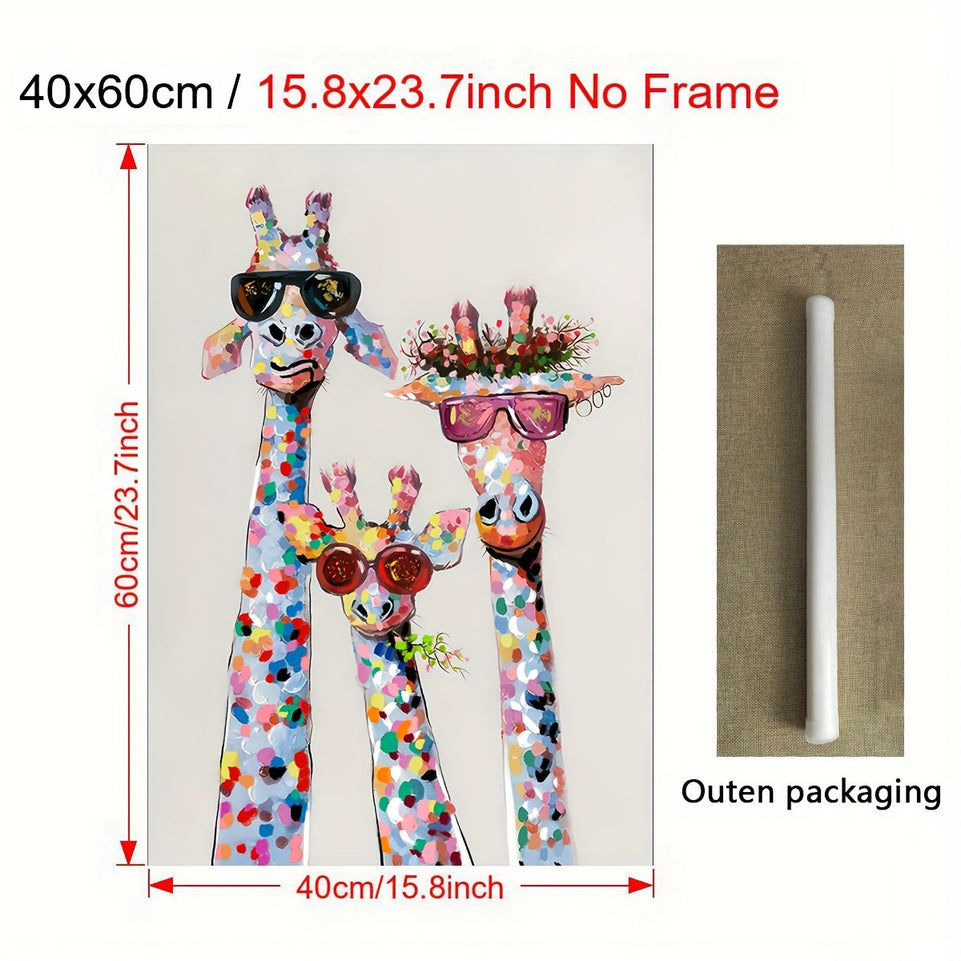1pc Canvas Poster, Colourful Giraffe - Wrapped Canvas Print, Wall Art For Living Room, Bedroom, Children's Room Wall Decor, Gaming Poster, Home Decor No Frame https://www.temu.com/search_result.html?search_key=601099519608265
