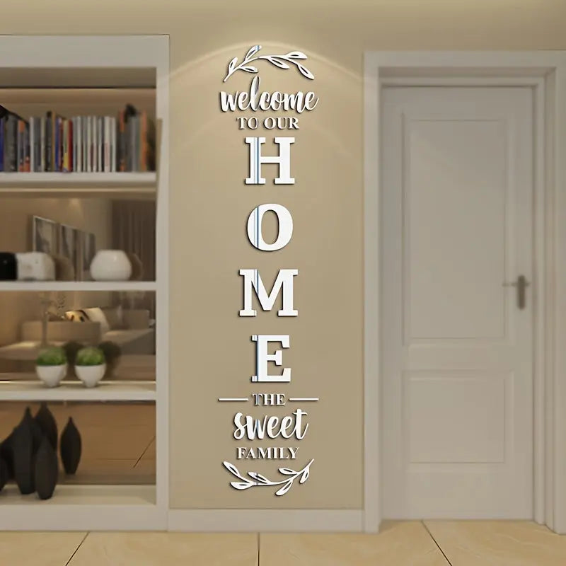 1set Letter Acrylic Mirror Wall Sticker, Self-adhesive Creative 3D Wall Stickers, Decorative Decals For Bathroom Living Room Bedroom, Room Decor, Home Decor June Wall Art