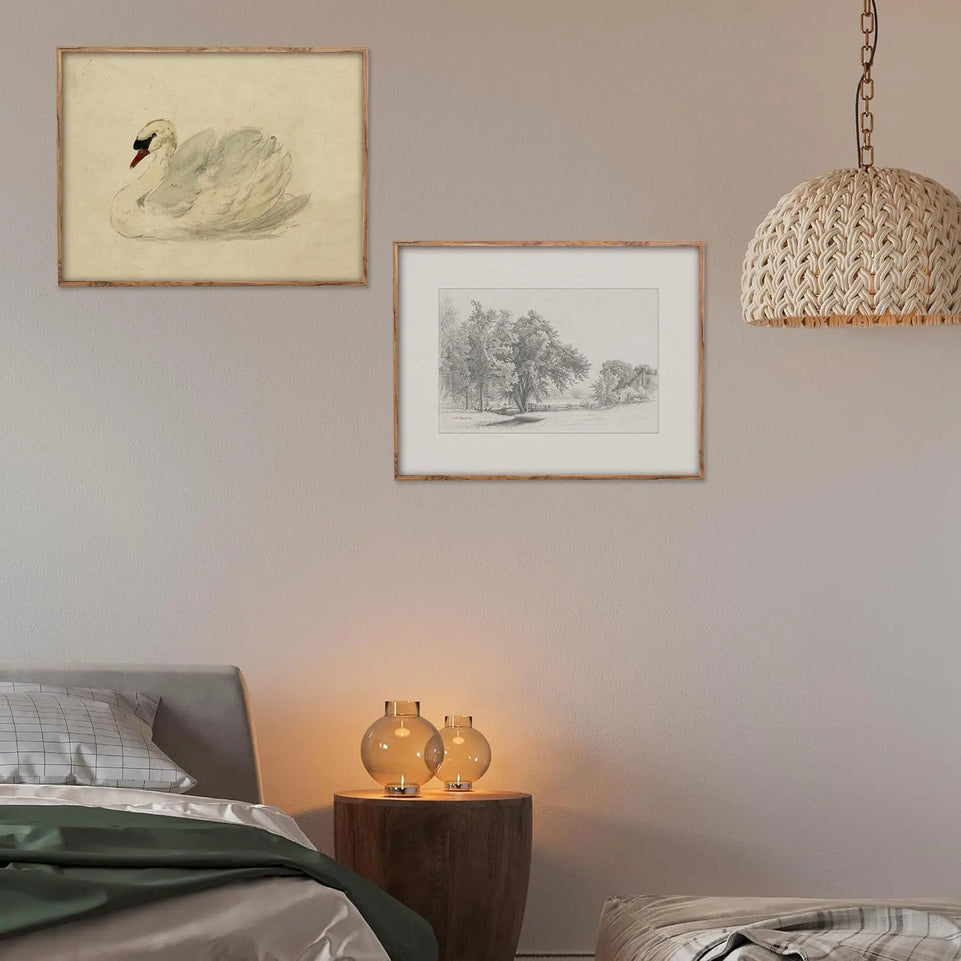 Kizbok Vintage Wall Art Decor Classical Swan Canvas Prints Farmhouse Wall Decor Rustic Watercolor Swan Vintage Art Pictures for Bedroom Bathroom Office Decor(8" x 10"-UNFRAMED) https://www.amazon.com/dp/B0CZJTYF34
