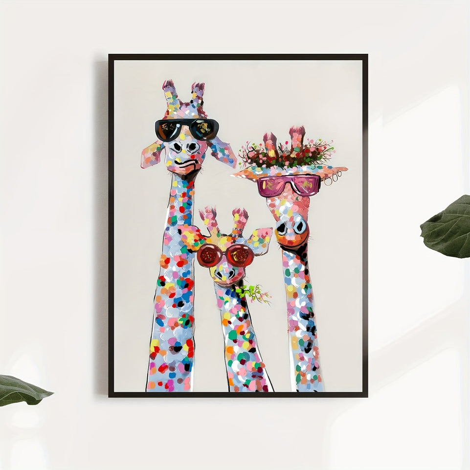 1pc Canvas Poster, Colourful Giraffe - Wrapped Canvas Print, Wall Art For Living Room, Bedroom, Children's Room Wall Decor, Gaming Poster, Home Decor No Frame https://www.temu.com/search_result.html?search_key=601099519608265