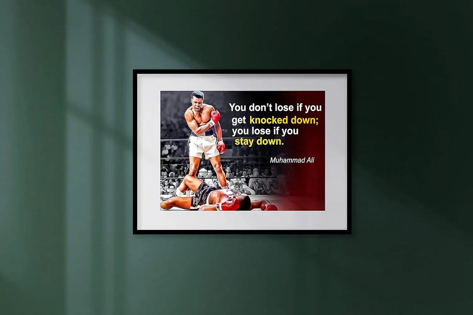 Muhammad Ali Poster Quote Boxing Black History Month Posters Sports Quotes Decorations Growth Mindset Décor Learning Classroom Teachers Decoration Educational Teaching Supplies Black Wall Art P044 https://www.amazon.com/dp/B07HXZM9K5