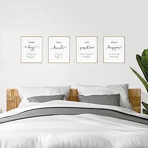 Inspirational Wall Art Office Decor, Motivational UNFRAMED Wall Art Prints for Bedroom,Living Room,Office,Classroom, Set of 4, 8"x10" https://www.amazon.com/dp/B09VDTP7TT