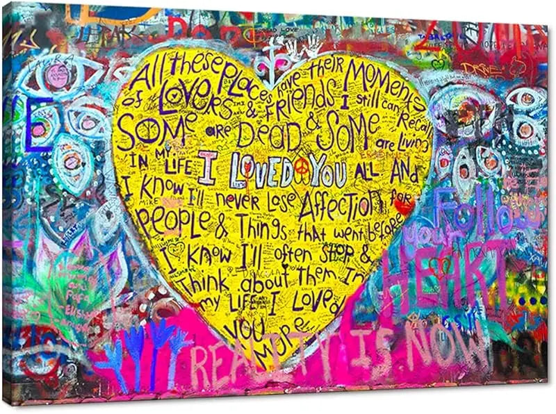 Yatsen Bridge Classic Street Art Banksy Graffiti Wall Art Behind The Curtain Posters Canvas Paintings Colorful Graffiti Pictures Prints Framed for Living Room Home Decor(36''W x 24''H) https://www.amazon.com/dp/B07ZVHB9FP
