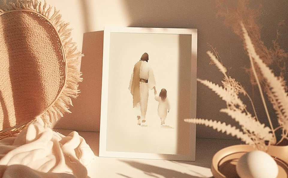 ESSEN Life | The Way He Leads | Christian Wall Art Jesus Poster Decor Christian Christmas Decor Christian Home Decor Perfect Religious Wall Art Gift for Women (8x10 Unframed) https://www.amazon.com/dp/B0CB7Z1NHT