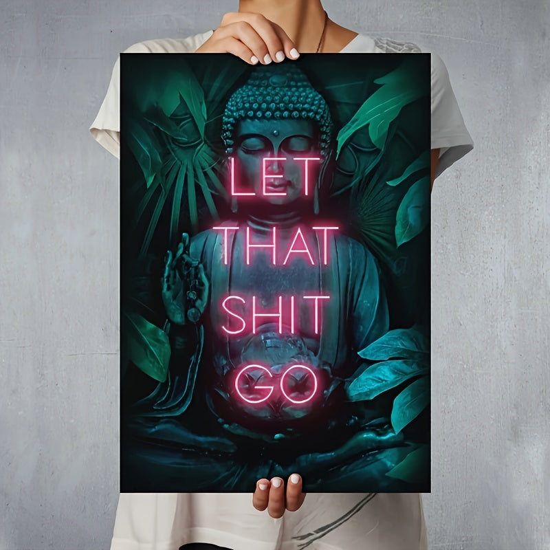 1pc Frameless Neon Buddha & Yoga Zen Canvas Art - Creative Wall Decor for Living Room, Home Decoration Poster https://www.temu.com/search_result.html?search_key=601099529609465