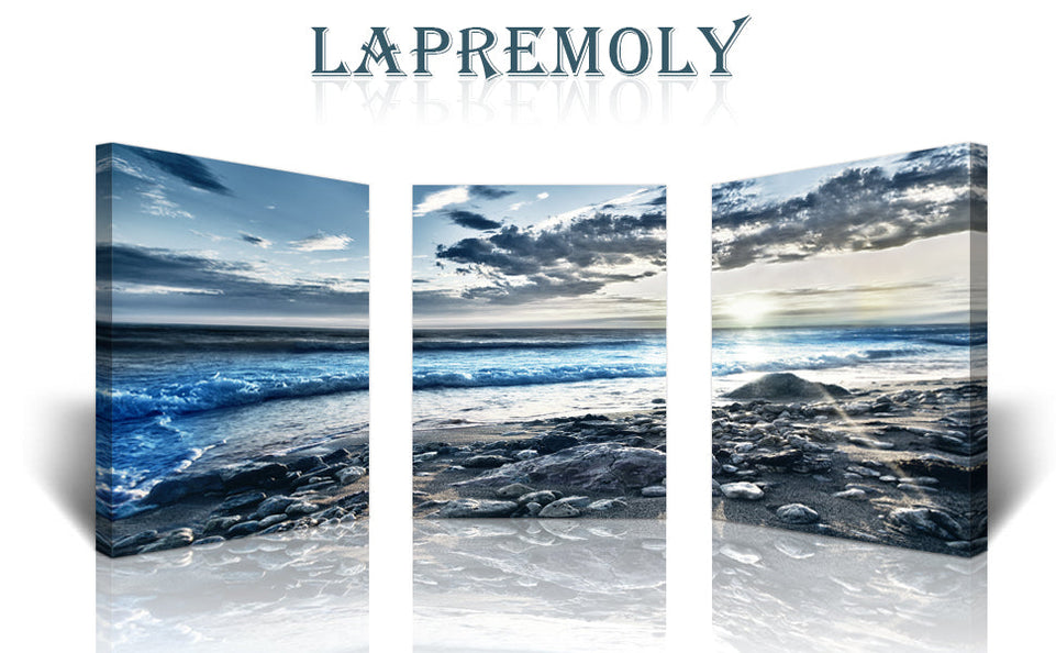 Lapremoly Canvas Wall Art For Living Room Farmhouse Wall Decor For Bedroom Office Wall Decoration Blue Beach Wall Painting Ocean Sea Wave Pictures Poster Print Artwork Room Home Walls Decor 3 Piece https://www.amazon.com/dp/B0BKZXPF6N