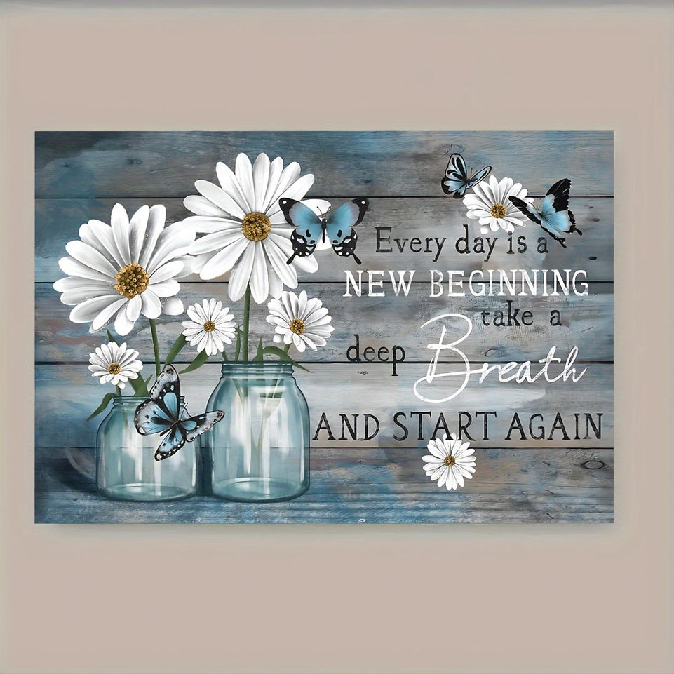 1pc Wooden Framed Canvas Painting Daisy Flowers Blue Rustic Butterfly Floral Wall Art Prints For Home Decoration, Living Room&Bedroom, Festival Gift For Her Him, Out Of The Box Eid Al-Adha Mubarak https://www.temu.com/search_result.html?search_key=601099546202583