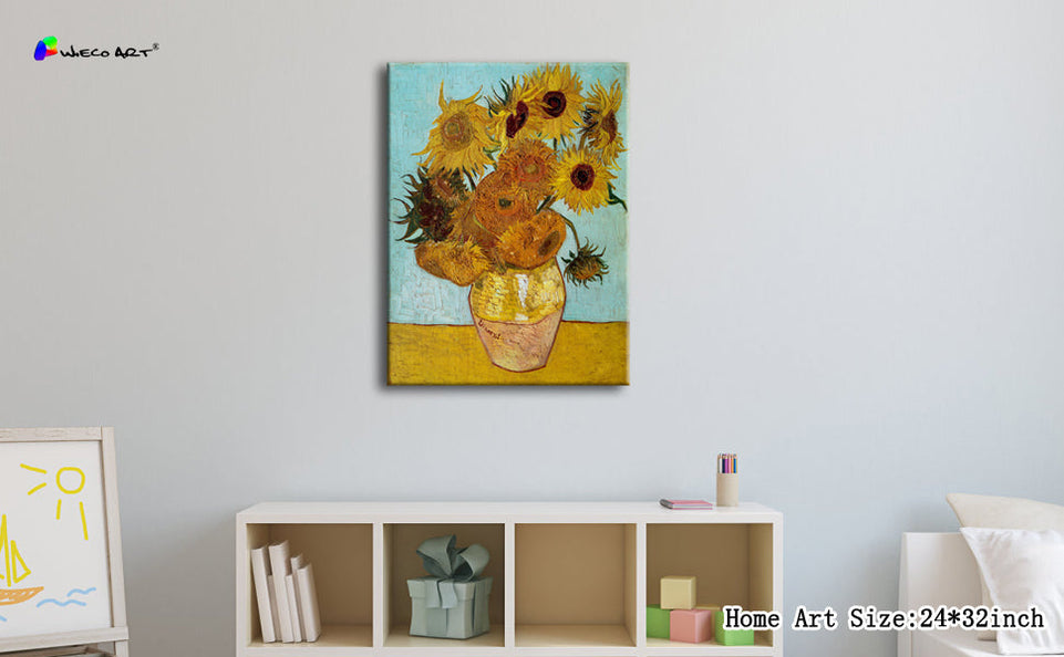 Wieco Art Sunflower by Vincent Van Gogh Oil Paintings Reproduction Modern Floral Giclee Canvas Prints Artwork Flowers Pictures on Canvas Wall Art for Home and office Decorations https://www.amazon.com/dp/B00W9EPK3W