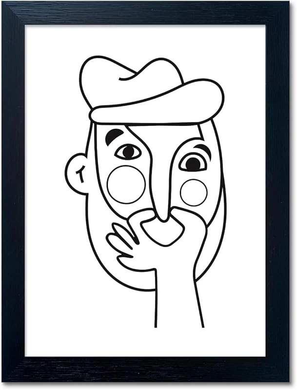 AIANHUA Black and White Bathroom Wall Decor Bad Smell Humorous Wall Art Funny Guest Toilet Picture Print Painting Modern Minimalistic Bathroom Sign https://www.amazon.com/dp/B0D2KWGPD9