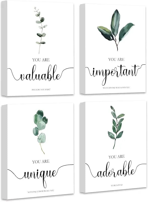 Drsoum Framed Botanical Plant Canvas Wood Wall Art Light Green Sage Wall Decor Eucalyptus Leaf Picture for Bedroom Living Room Bathroom Office 8”x 10” x 4pcs https://www.amazon.com/dp/B0CB1NZ5HT