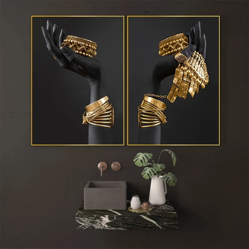 3pcs Frameless African Woman Wall Painting Art Posters and Prints Big Black Woman Holding Gold Jewelry Canvas Picture for Living Room Decor No Frame https://www.temu.com/search_result.html?search_key=601099513293373
