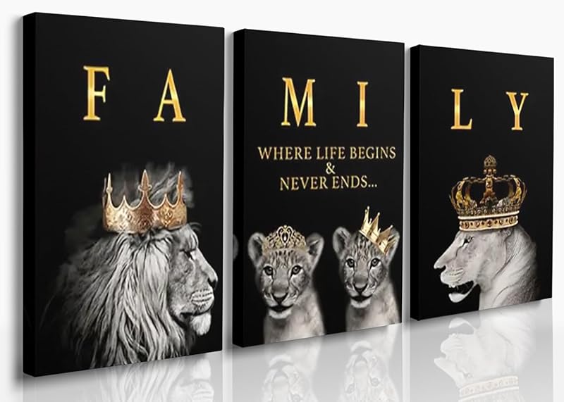 GUBIYU Home Family Wall Decor, Set of 3 Inspirational Canvas Prints Black and White Framed Canvas Art Paintings Wood Wall Decoration for Dining Room Bedroom Living Room 12"x16" https://www.amazon.com/dp/B09X196N64