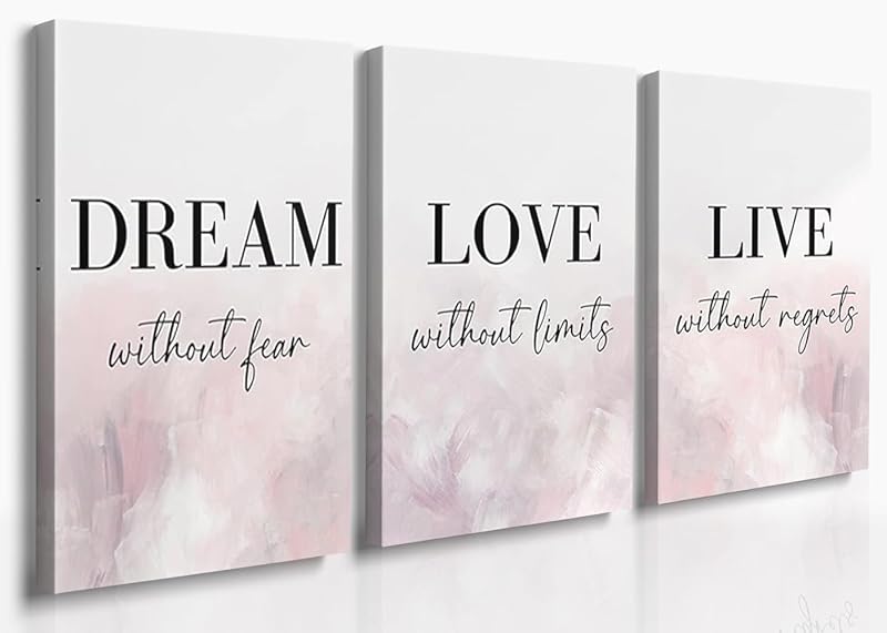 GUBIYU Home Family Wall Decor, Set of 3 Inspirational Canvas Prints Black and White Framed Canvas Art Paintings Wood Wall Decoration for Dining Room Bedroom Living Room 12"x16" https://www.amazon.com/dp/B09X196N64