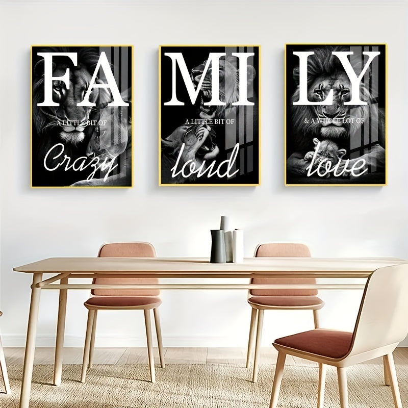 3 Canvas Paintings, Family Lion Wall Art, Ideal Gift for Living Room, Kitchen, Decorative Wall Art Wall Decoration, Home Decoration, Wall Art, Room Decoration, Room Decoration, Unframed https://www.temu.com/search_result.html?search_key=601099523609251
