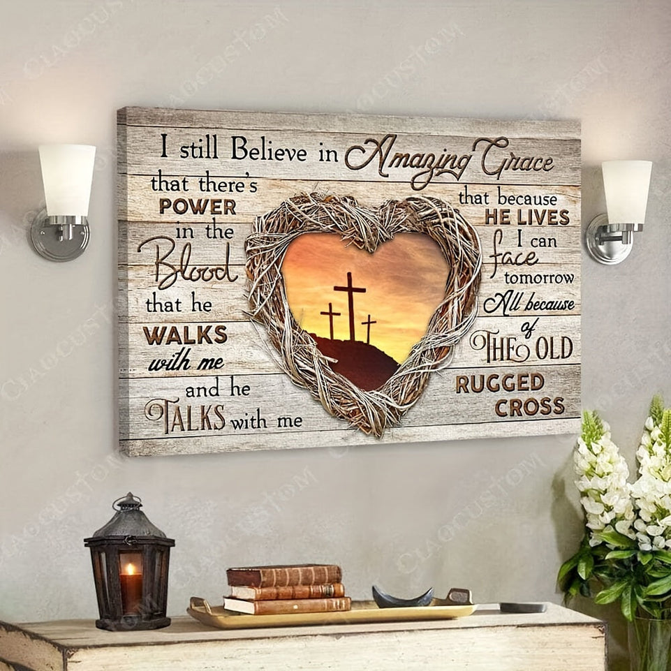 2D 1pc Rustic Wooden Framed "I Still Believe in Amazing Grace" Jesus Christ Bible Verse Canvas Wall Art, 11.8x15.7 inches, Inspirational Religious Decor, Ready to Hang https://www.temu.com/search_result.html?search_key=601099544676365