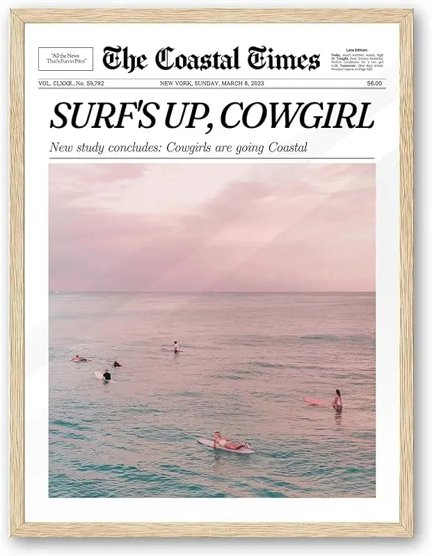 iHery Framed Trendy NewsPaper Wall Art,12x16in Canvas Wall Art,Beige Oak Wood Frame,Retro Vintage New York Magazine Headline News,Woman Searches For Where Men Get The Audacity,Bedroom Décor 1Pack https://www.amazon.com/dp/B0CH4DTS4L