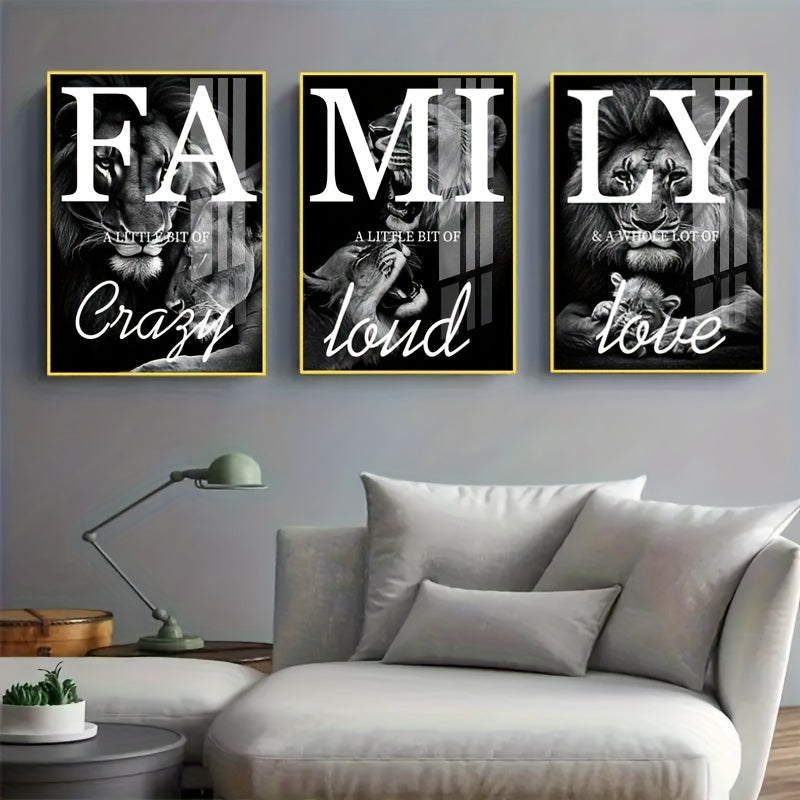 3 Canvas Paintings, Family Lion Wall Art, Ideal Gift for Living Room, Kitchen, Decorative Wall Art Wall Decoration, Home Decoration, Wall Art, Room Decoration, Room Decoration, Unframed https://www.temu.com/search_result.html?search_key=601099523609251