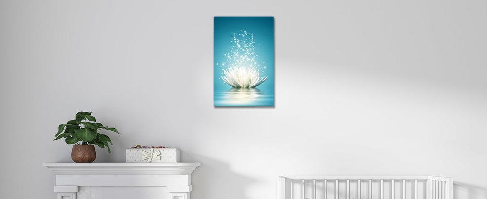 Canvas Prints Art Lotus Floral Pictures Wall Art for Zen Office Decor Meditation Poster Modern Artwork Painting Framed Ready to Hang(12x16inch) https://www.amazon.com/dp/B0CFDZLV4Y