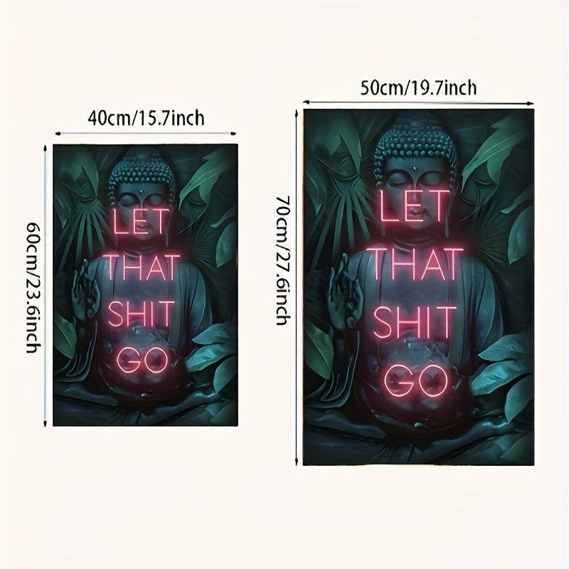 1pc Frameless Neon Buddha & Yoga Zen Canvas Art - Creative Wall Decor for Living Room, Home Decoration Poster https://www.temu.com/search_result.html?search_key=601099529609465