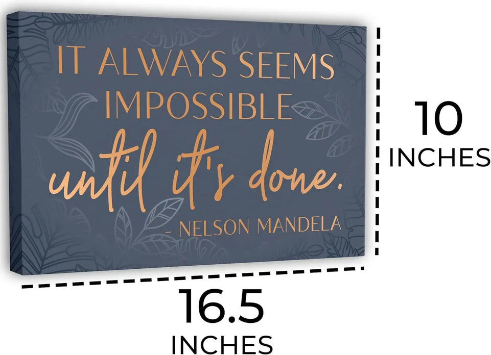 Inspirational Wall Art Canvas Poster for Bedroom, Office, Living Room - Framed Canvas - 10 x 16.5 Inch Motivational Print https://www.amazon.com/dp/B0CG1YQN9L