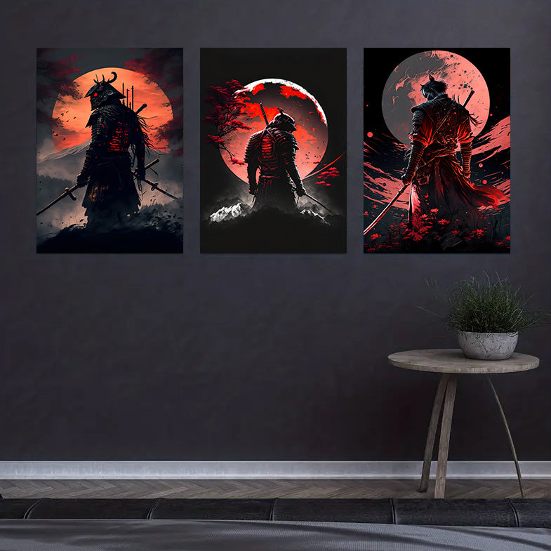 3pcs Japanese Samurai Canvas Painting, Character Posters And Prints, Cherry Blossom Sunset Wall Art, For Home Decorating, For Living Room Bedroom (11.8x15.7/15.7x23.6/19.6x27.5inch, Unframed) https://www.temu.com/search_result.html?search_key=601099529434691
