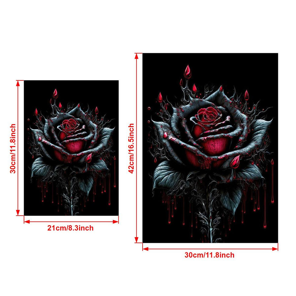 1pc Vintage Art Canvas Painting, Blood Rose Flower Painting On Canvas Wall Art, Artwork Wall Painting For Bathroom Bedroom Office Living Room Home Wall Decor, No Frame https://www.temu.com/search_result.html?search_key=601099518695522