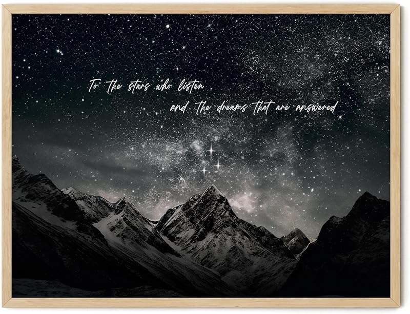 TwoDays Fantasy Books Merchandise Room Decor, To The Stars Who Listen Wall Art Prints For Bookish Gifts, City Of Starlight Poster For Library.(12" X 16", UNFRAMED) https://www.amazon.com/dp/B0CM6F3Z8L