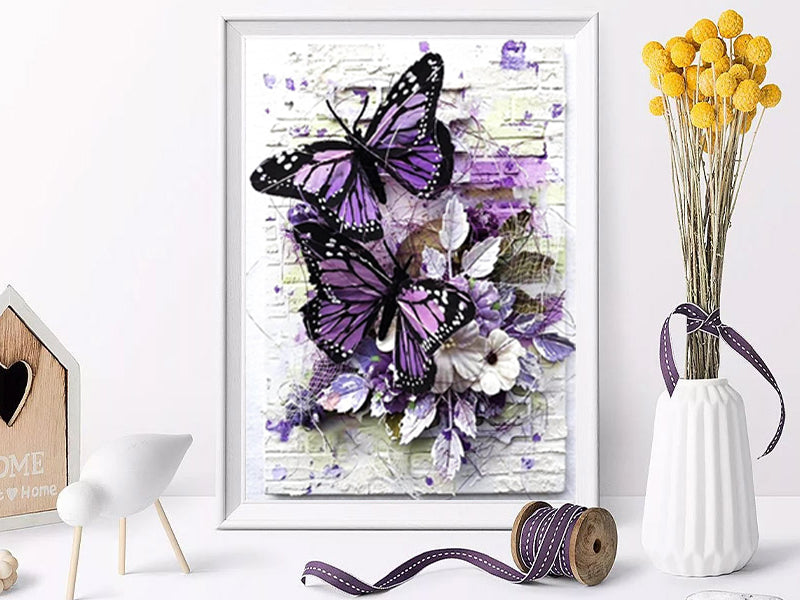 DOTZSO Painting Kits for Adults DIY 5D Round Full Drill Butterfly Flowers Diamond Art Adult 5d Diamond Painting Very Suitable for Home Leisure and Wall Decoration 11.8x15.7 (Inches) https://www.amazon.com/dp/B09FF26874