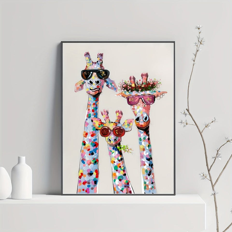 1pc Canvas Poster, Colourful Giraffe - Wrapped Canvas Print, Wall Art For Living Room, Bedroom, Children's Room Wall Decor, Gaming Poster, Home Decor No Frame https://www.temu.com/search_result.html?search_key=601099519608265