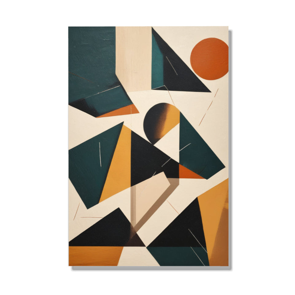 Geometric Dreamscape I Vibrant Abstract Art June Wall Art