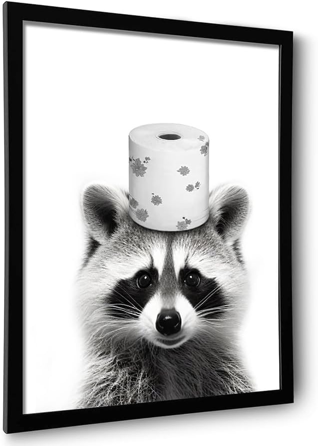 Framed Bathroom Decor Wall Art, Chimpanzee in Bathtub, Black and White Wall Art, Funny Bathroom Wall Decor Signs, Cute Animal Art for Bathroom (Framed,8''x10'')1 https://www.amazon.com/dp/B0CFVFYRPZ