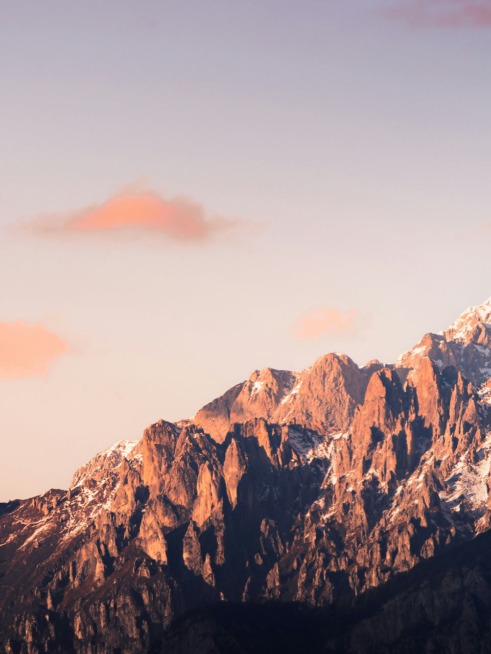 Mountain Sunset Triptych Canvas Print - Majestic Snow-Capped Peaks | Set of 3 Wall Art for Nature Lovers