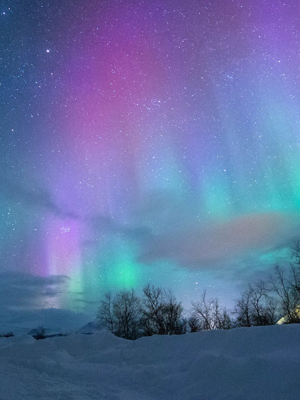 Aurora Borealis Canvas Print - Northern Lights over Tromsø, Norway | Stunning Night Sky Wall Art