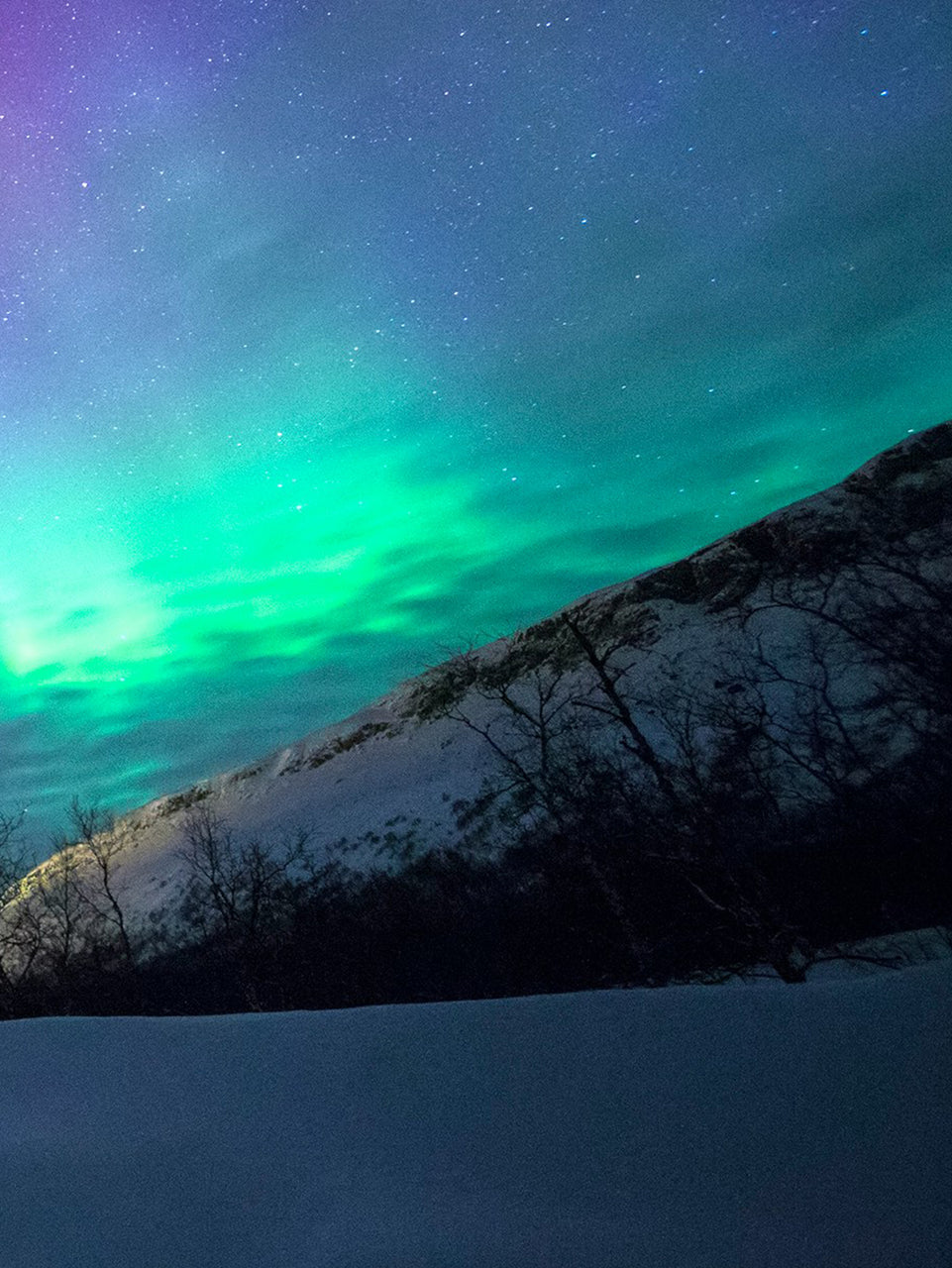 Aurora Borealis Canvas Print - Northern Lights over Tromsø, Norway | Stunning Night Sky Wall Art