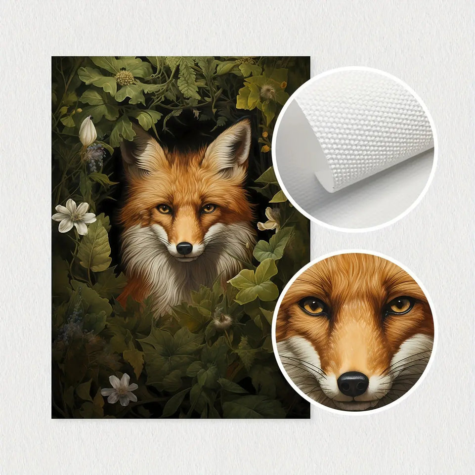 [3pcs Magical Forest Canvas Poster] 3pcs/set Unframed Canvas Poster, Retro Art, Magical Forest Animal Wall Art, Forest Witch Wall Art, Woodland Animal Poster, Ideal Gift For Bedroom Living Room Corridor, Wall Art, Wall Decor, June Wall Art