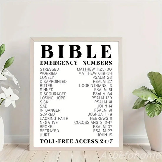 Inspirational 8x10in Unframed Bible Verse Wall Art - 1pc Spiritual Typography Wall Print - Religious Gifts For Women And Men June Wall Art