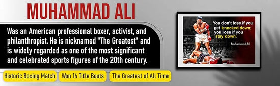 Muhammad Ali Poster Quote Boxing Black History Month Posters Sports Quotes Decorations Growth Mindset Décor Learning Classroom Teachers Decoration Educational Teaching Supplies Black Wall Art P044 https://www.amazon.com/dp/B07HXZM9K5