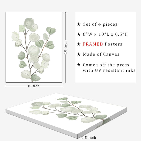 FRAMED Botanical Plant Canvas Wall Art,Boho Plant Wall Decor for Bedroom,Minimalist Floral Prints for Living Room,Light Green Botanical Art Painting for Office,Set of 4,8”x 10” https://www.amazon.com/dp/B09HH17JRH