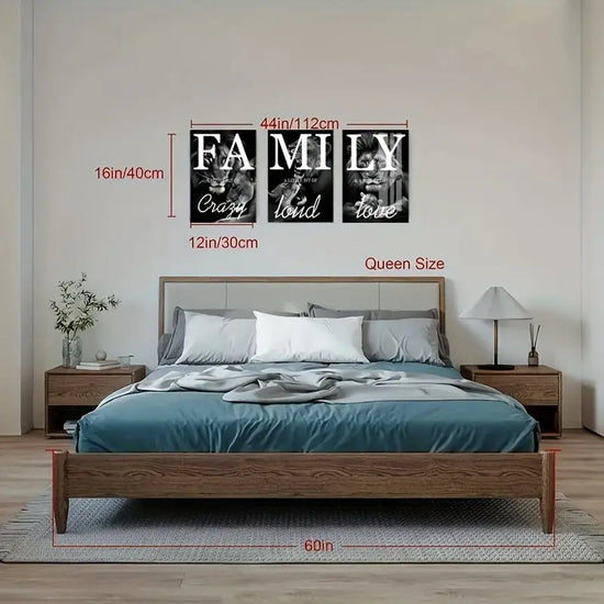 [3 Canvas Lion Wall Art] 3 Canvas Paintings, Family Lion Wall Art, Ideal Gift for Living Room, Kitchen, Decorative Wall Art Wall Decoration, Home Decoration, Wall Art, Room Decoration, Room Decoration, Unframed June Wall Art