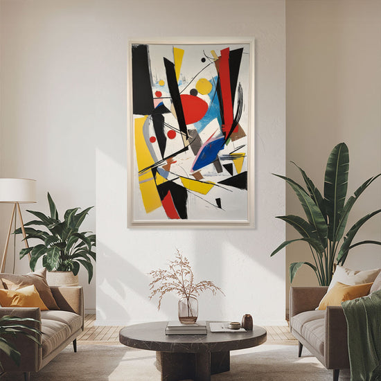 Abstract Symphony in Color  Vibrant Modern Art for Home Decor June Wall Art