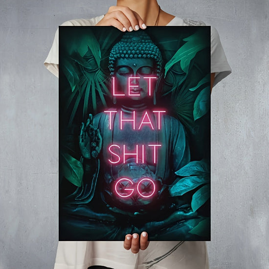 1pc Frameless Neon Buddha & Yoga Zen Canvas Art - Creative Wall Decor for Living Room, Home Decoration Poster https://www.temu.com/search_result.html?search_key=601099529609465
