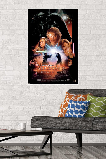 Trends International 24X36 Star Wars: Revenge of the Sith - One Sheet Wall Poster, 24.00" x 36.00", Unframed Version https://www.amazon.com/dp/B084TJZT31