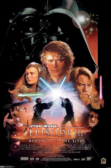 Trends International 24X36 Star Wars: Revenge of the Sith - One Sheet Wall Poster, 24.00" x 36.00", Unframed Version https://www.amazon.com/dp/B084TJZT31