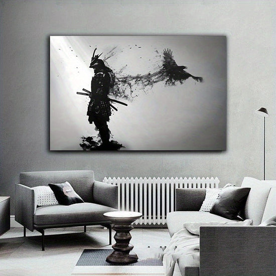 1pc Black And White Japanese Samurai Man Posters And Print, Wall Art Canvas Painting, Artwork For Living Room Cuadros Decor, No Frame https://www.temu.com/search_result.html?search_key=601099517738923